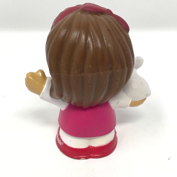 Fisher Price Little People Mia with Bunny & Girl with Book Lot, Pink & Purple - Picture 4 of 14